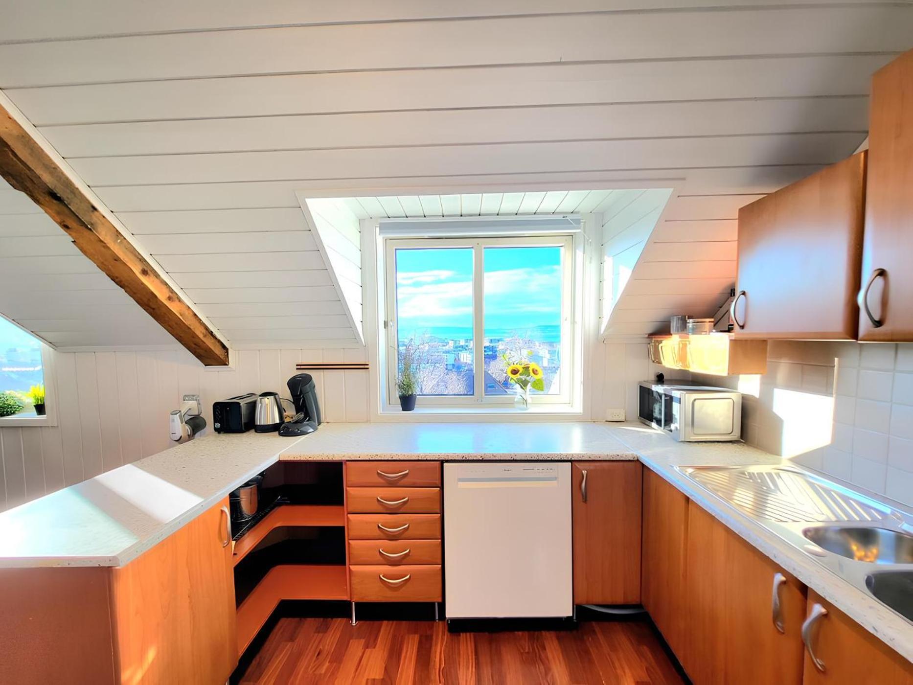 Ferienwohnung Sunset Penthouse, Fjord View & Parking Trondheim Exterior foto